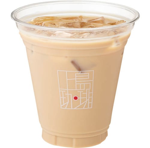 上島珈琲店:アイス無糖ミルク珈琲 S:飲料