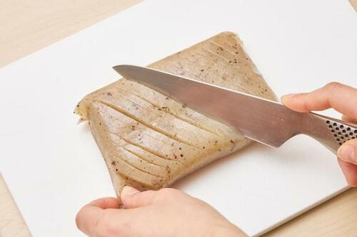 ポイント:切り目を細かく入れる