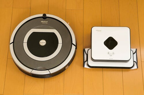 ⑭メンドウな床の雑巾がけをスイスイ落としてくれるロボット