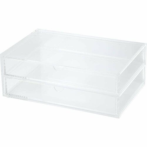  無印良品 重なるアクリルケース 2段フタ付引出・大 イメージ1