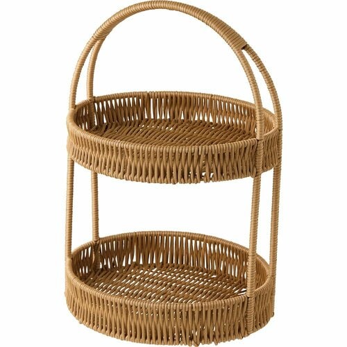 スリーコインズおすすめ スリーコインズ KITINTO 《水洗い》 PPラタン2段ラック イメージ1