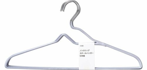 カインズ:ノンスリップスチールハンガー 5本組:ハンガー