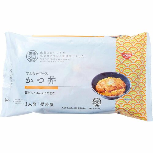 完全栄養食おすすめ 日清食品 冷凍 完全メシ DELI やわらかロースかつ丼 イメージ