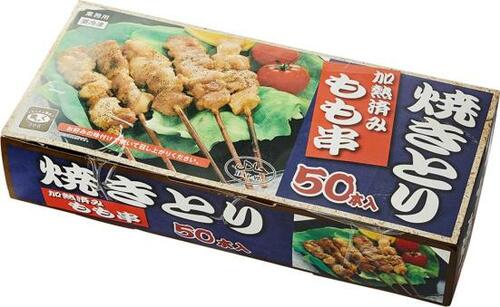 うま味たっぷりで１本約20円！ 神戸物産「焼きとり 加熱済み もも串」 イメージ
