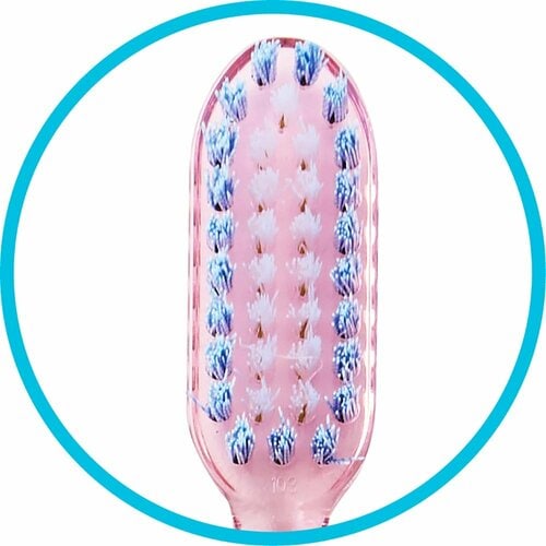 歯ブラシおすすめ ダイソー 歯ブラシ デントピュア J006 スパイラルヘッド ふつう イメージ3