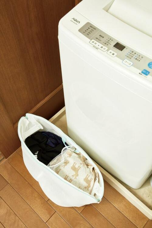 カインズ:バスケットにもなる洗濯ネット ハーフサイズ:洗濯グッズ