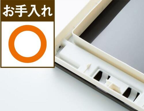 プッシュ式のフタはつくりが複雑で汚れやすい イメージ2