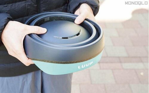 LUUPからヘルメットが登場! 折りたためて軽い!! 生涯保証付きソックスおすすめ イメージ