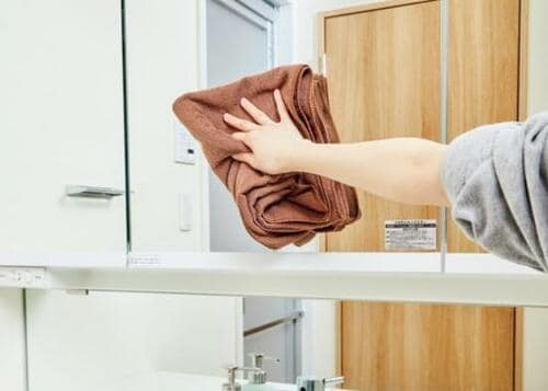 洗面所掃除のラクラクのカギは「洗濯物行きのタオル」 イメージ2