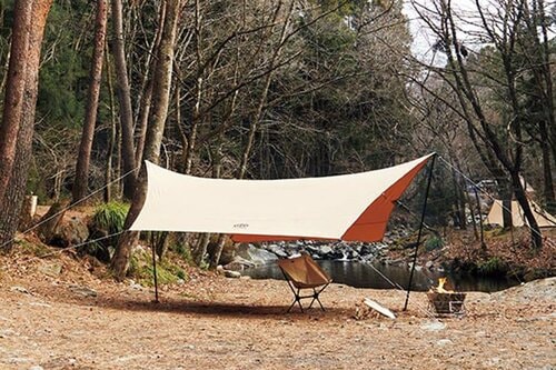 安いのに高級タープと遜色ない作り! Goglamping「ヘキサタープ ポリコットン」 イメージ