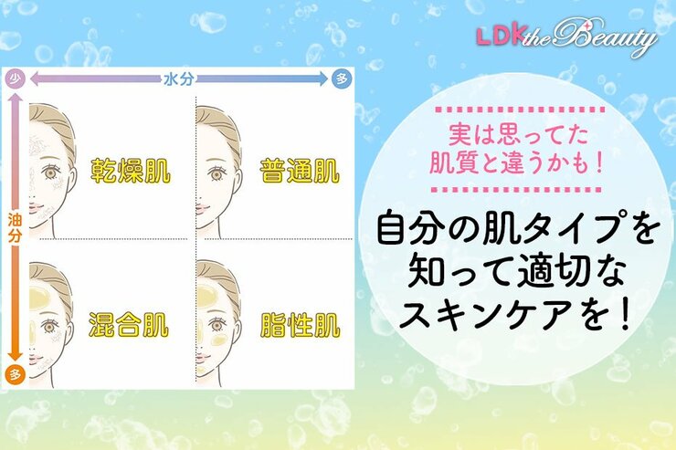 あなたは何肌？ 自分の肌質を知って日々のケアを見直そう！（LDK）