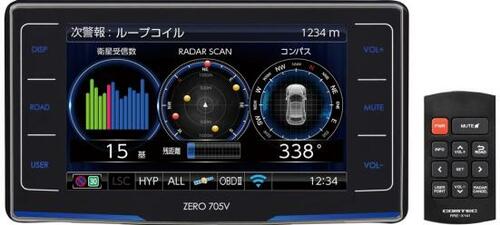 コムテック:レーダー探知機:ZERO705V