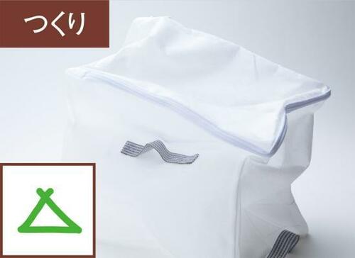 やわらかくて並べにくい……カインズの収納袋S イメージ2