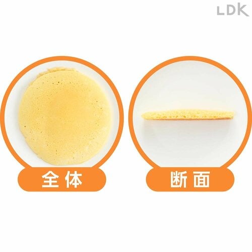 全体・断面 ホットケーキミックスおすすめ イメージ