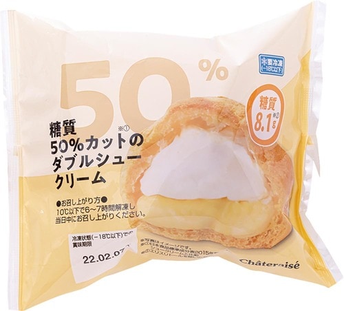11位: おいしいけどダイエット効果は低いかも「糖質50%カットのダブルシュークリーム」 イメージ