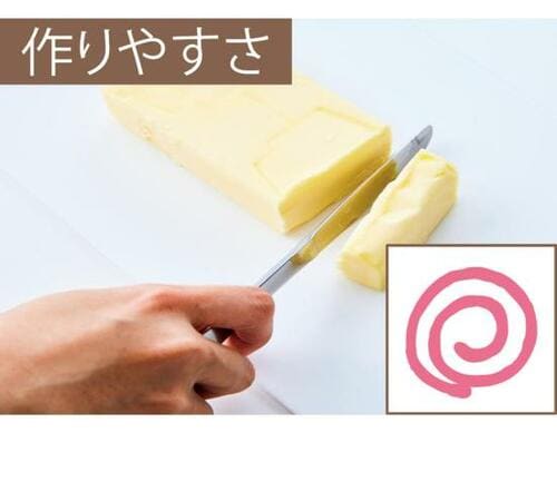 作りやすさ：必要な分だけバターが必要 イメージ