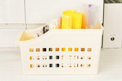 ポイント：ジッパーバッグもまとめて保管 イメージ