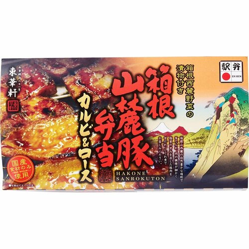 駅弁おすすめ 東華軒 箱根山麓豚弁当 カルビ＆ロース イメージ