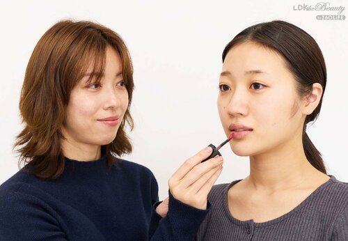 テスト項目1：仕上がり 低彩度リップおすすめ イメージ