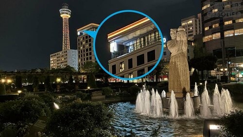 ［夜景］明るい部分がやや白飛び気味 ミドルレンジスマホおすすめ イメージ
