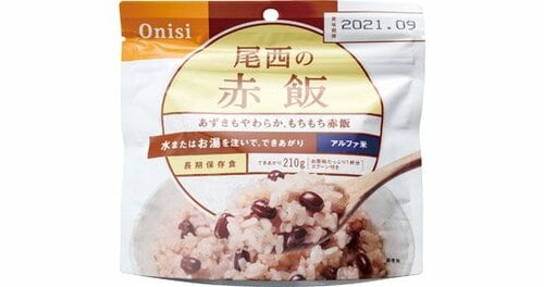 尾西食品:赤飯:非常食
