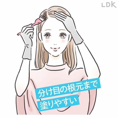 クリームタイプ:髪全体にスルスル塗れる 液垂れしやすいのがネック 白髪染めヘアカラーおすすめ イメージ2