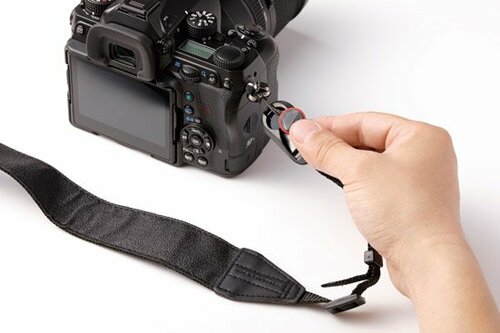 面倒なストラップの付け替えが一瞬で完了します！ イメージ