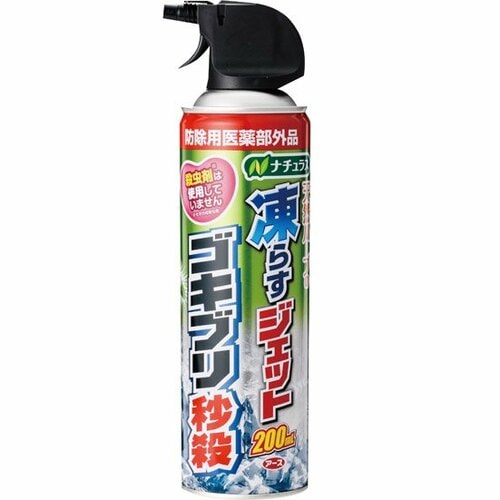 アース製薬:ナチュラス 凍らすジェット ゴキブリ秒殺 200mL:殺虫剤