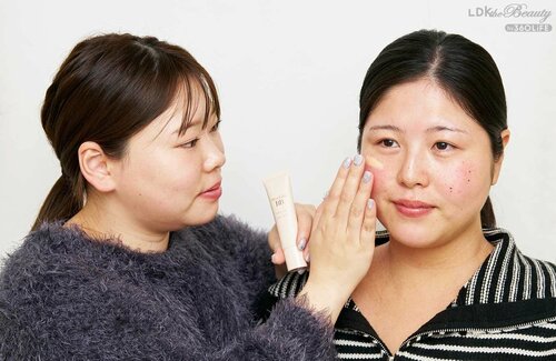 テスト1：美肌補整力 ベージュ下地おすすめ イメージ