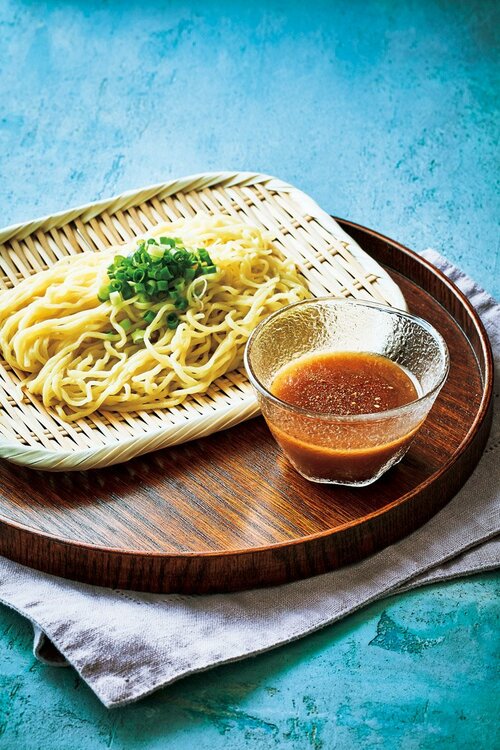 豚骨×魚介のWだしでベストバイ!「もみ打ち」ざる麺 豚骨魚介つゆ イメージ