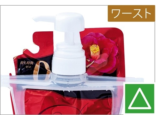 注ぎ口が横にあるからカットしないで袋のまま入る イメージ