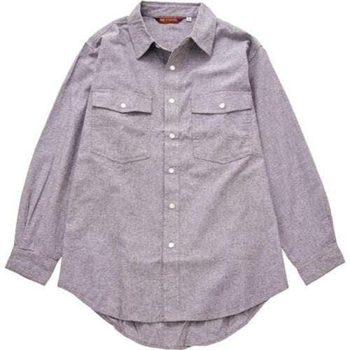クロダルマ:ダンガリー長袖シャツ:衣服