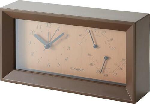 必要な機能が満載！3COINS「湿温計付き 置時計」 イメージ