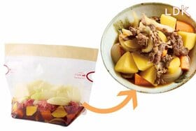 【18枚入り】スリコの調理バッグで時短肉じゃが作り！ 定番リードと比べてみた【LDK】