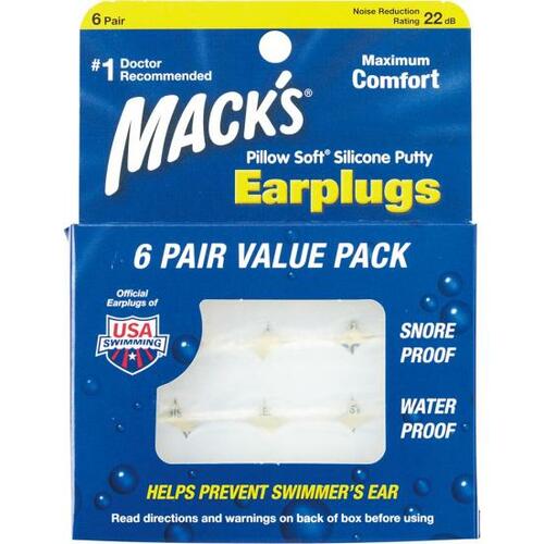 どんな耳にもフィット Mack’s Pillow「Mack’s Pillow Soft シリコン耳栓」 イメージ