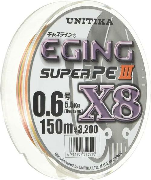 7位: 【7位】遠投性に優れた ユニチカ「エギングスーパーPEⅢX8」 エギングラインおすすめ イメージ