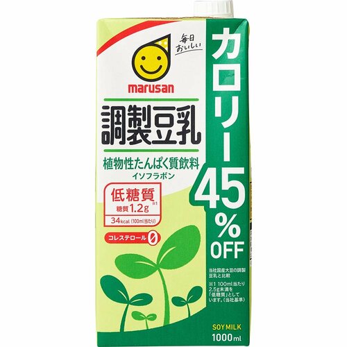 豆乳おすすめ マルサンアイ 調製豆乳 カロリー45%オフ イメージ1