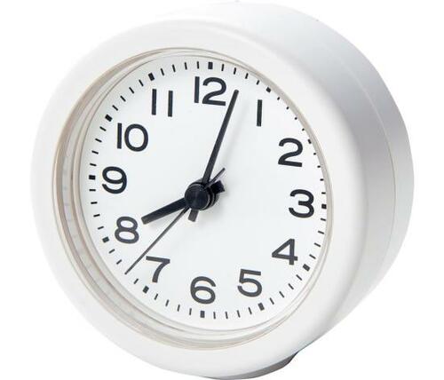 完全防水じゃないのが惜しい！無印良品 アナログ バスクロック イメージ