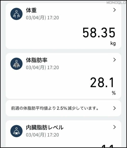 【アプリの使いやすさ】シンプルでわかりやすい 体組成計おすすめ イメージ
