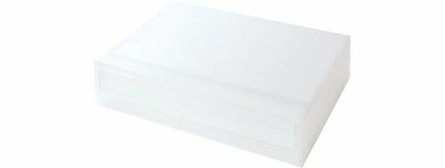 無印良品:ポリプロピレンケース・引出式・横ワイド・薄型:収納ボックス