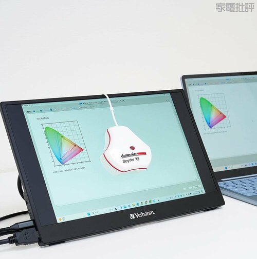 キャリブレーションツールで測定しました モバイルモニターおすすめ イメージ