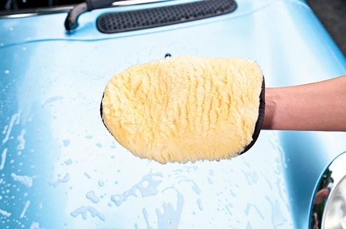 洗車ミットと洗車グローブおすすめ TARO WORKS 洗車 グローブ ムートンファイバー イメージ3