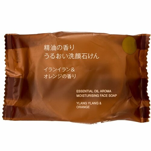 洗顔石鹸おすすめ 無印良品 精油の香り うるおい洗顔石けん イランイラン&オレンジの香り イメージ2