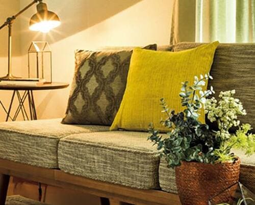 クッションカバーで 模様替えしちゃいましょう イメージ