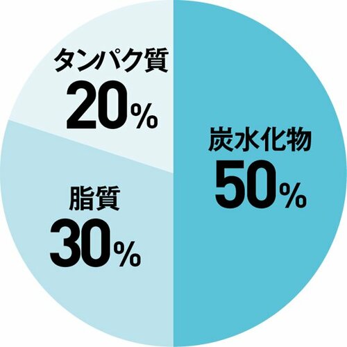 【新常識①】黄金比率は5:3:2栄養バランスのとれた食事が肝です イメージ