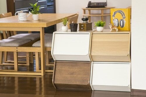 ［収納術2］積んで並べて 部屋の間仕切りとして使えます イメージ2