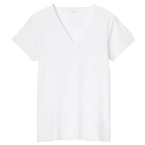 メンズ冷感インナーシャツおすすめ ユニクロ エアリズム デオドラントメッシュVネックT（半袖） イメージ