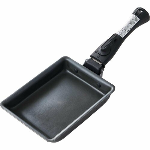 卵焼き器・卵焼きフライパンおすすめ ニトリ 取っ手がとれる IHスピンコート卵焼き13x18cm(TORERU3) トレル つるつるコーティング/TORERUシリーズ 専用着脱ハンドル イメージ