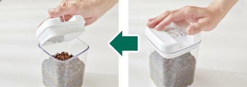 8サイズ展開！ 片手で開け閉めができる保存容器 イメージ6