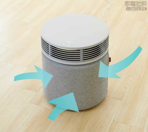 本体側面の大部分が吸引口 高級空気清浄機おすすめ イメージ